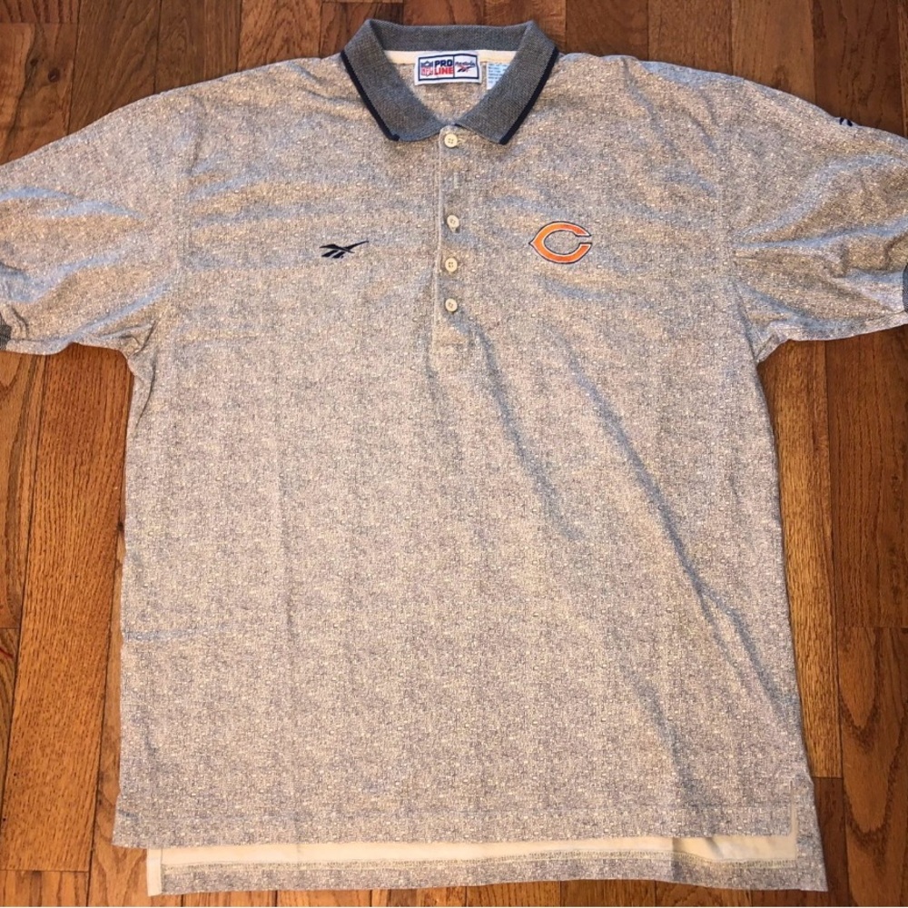 Chicago Bears Pro Line Reebok Vintage Polo Shirt Size 2XL